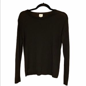 Black Simple Thin Sweater